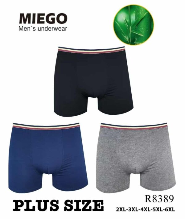 [#8389] Meeste bambusmaterjalist bokserid 2XL-6XL