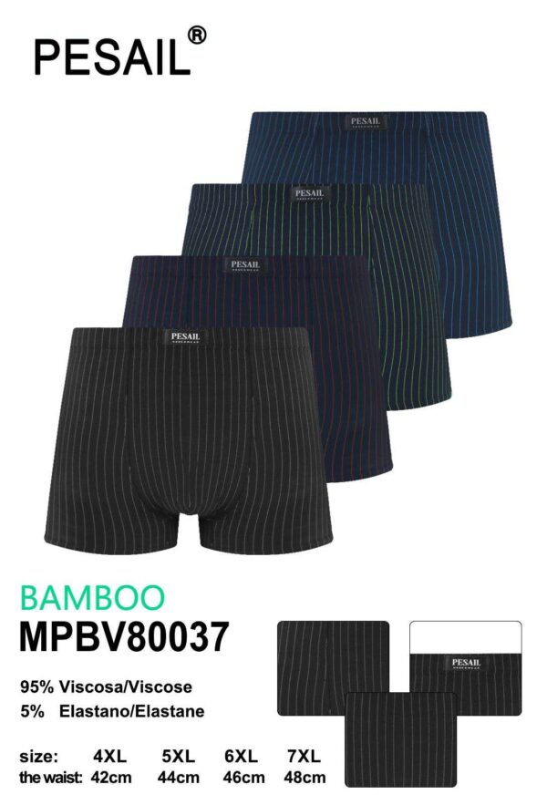 [#0037] Meeste bambusmaterjalist bokserid 4XL-7XL
