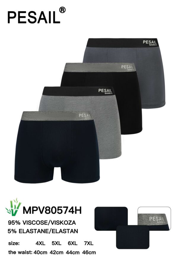 [#0574] Meeste bambusmaterjalist bokserid 4XL-7XL