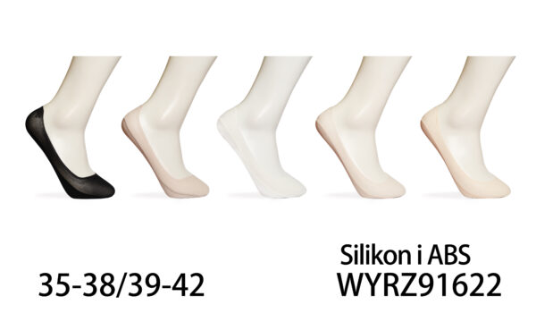 [#1622] Naiste bambusmaterjalist silikooniga tallasokid (ABS)