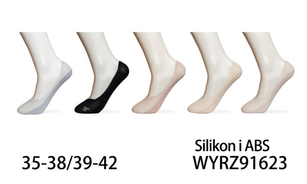 [#1623] Naiste bambusmaterjalist silikooniga tallasokid (ABS)