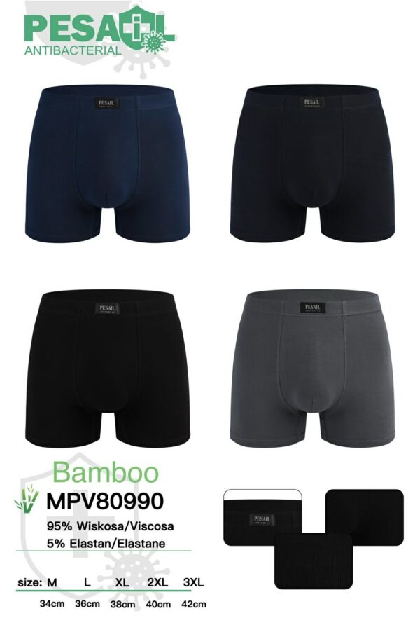 [#0990] Meeste bambusmaterjalist bokserid (M-3XL)