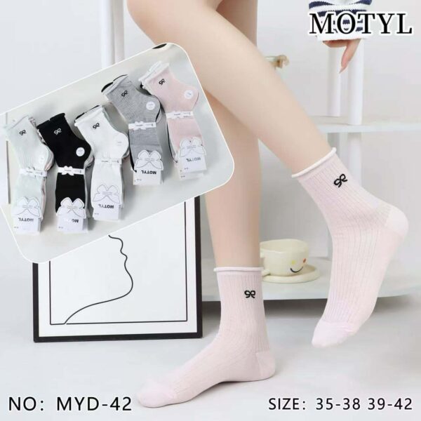 [#MYD42] Naiste pehme kummiga sokid (5 pr/pk)
