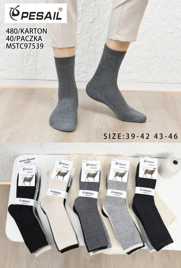 [7539] Meeste kašmiirvillased sokid (5 pr/pk) (2 mudelit)